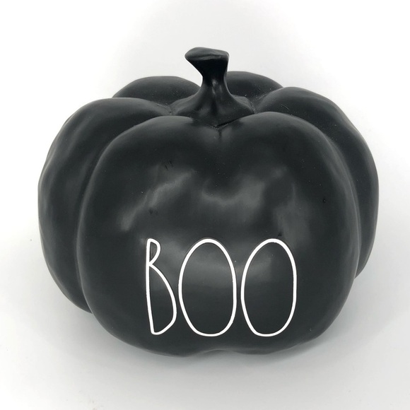 Rae Dunn Other - Rae Dunn Boo Pumpkin Black Large Halloween Decor Ceramic Large Letter
